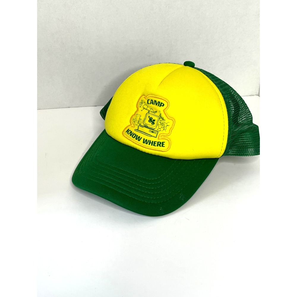 Funko Netflix Stranger Things Trucker Snapback Hat "Camp Know Where '85"‎ Green